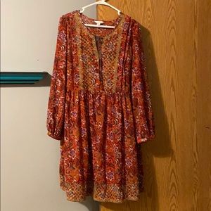 Time & Tru Boho dress Size 12/14 NWT